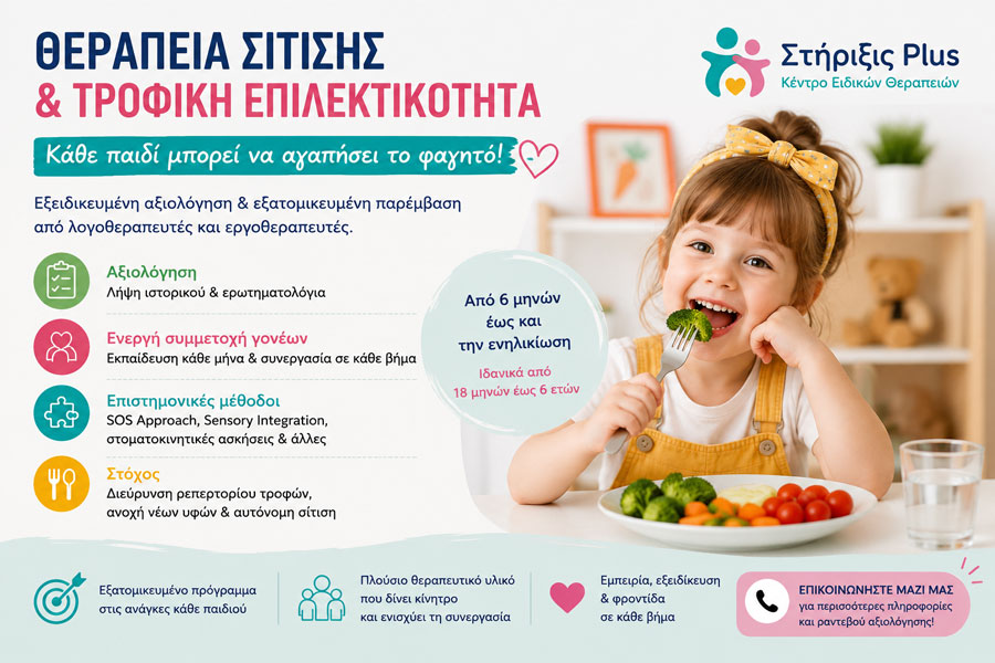 Θεραπεία Σίτισης στο Στήριξις Plus Θεραπεία Σίτισης στο Στήριξις Plus